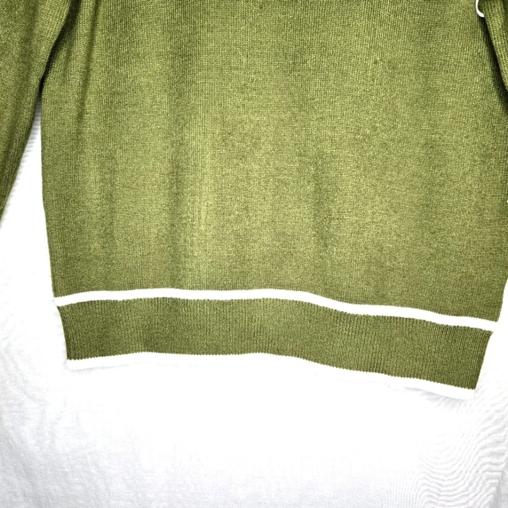 Evaless turtleneck Sweater. Green. XL
